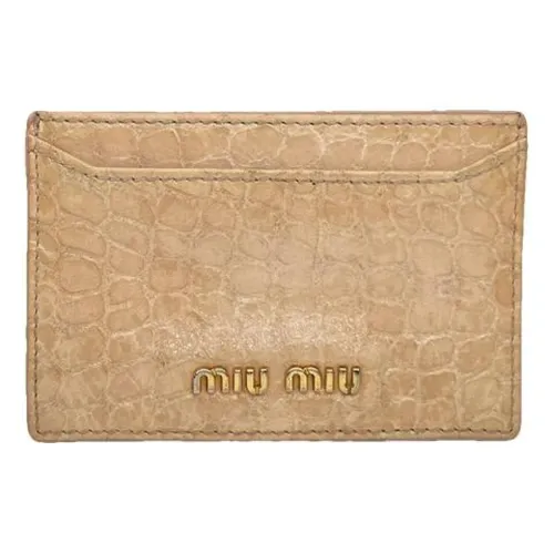 Pre-owned Leather Wallet - Miu Miu Pre-owned - Modalova