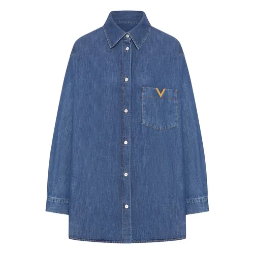 Camicia Denim - Valentino - Modalova