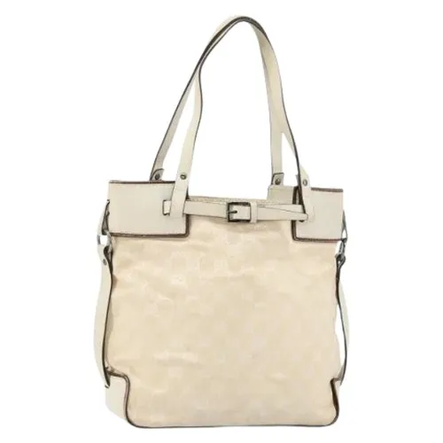 Pre-owned Canvas Tote Bag - Gucci Vintage - Modalova
