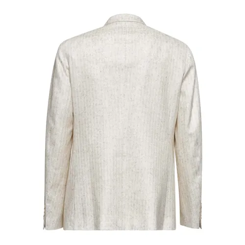 Beige Jacket with Paisley Lining - Etro - Modalova