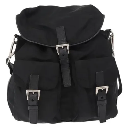 Pre-owned Leather Backpack - Prada Vintage - Modalova