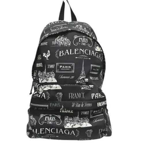 Pre-owned Wheel Nylon Canvas Backpack - Balenciaga Vintage - Modalova