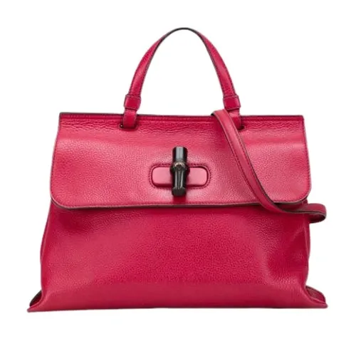 Pre-owned Leather Handbag - Gucci Vintage - Modalova
