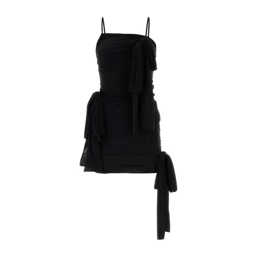 Black Stretch Mini Dress - Blumarine - Modalova