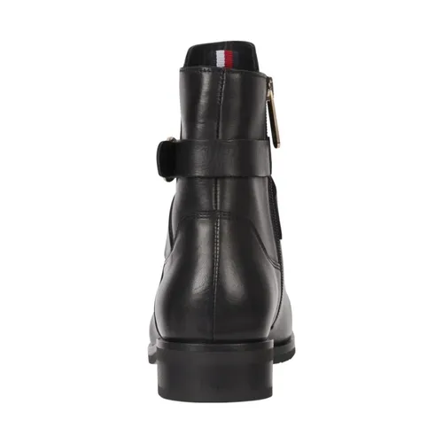 Belt Flat Ankle Boots - Tommy Hilfiger - Modalova