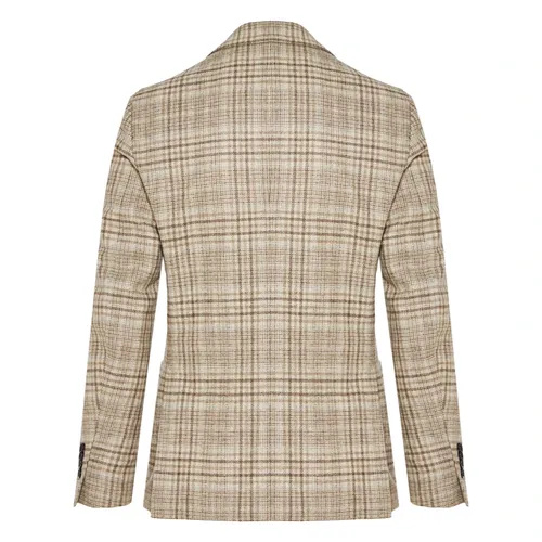 Checked Wool/Cashmere Jacket - Lardini - Modalova