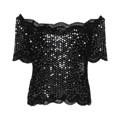 Sequin Lace Top - Rabanne - Modalova