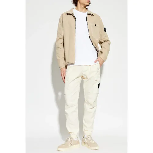 Denim Jacket With Pocket - Stone Island - Modalova
