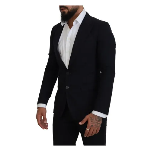 Black Wool Formal Taormina Blazer - Dolce & Gabbana - Modalova