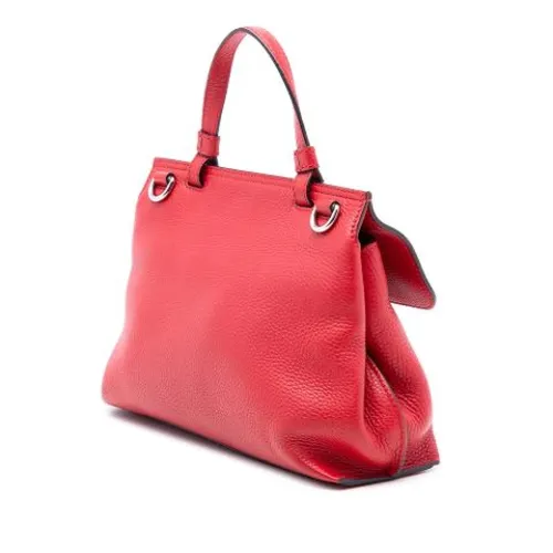 Pre-owned Vintage Leather Handbag - Gucci Vintage - Modalova