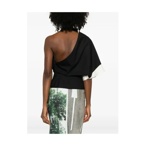 Draped Lapel Top - Róhe - Modalova