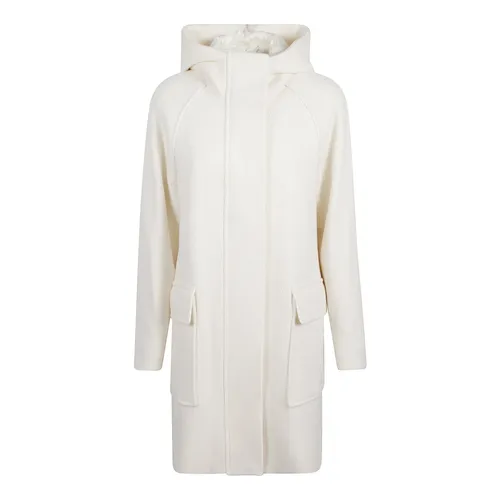 Wool Hooded Coat - Eleventy - Modalova