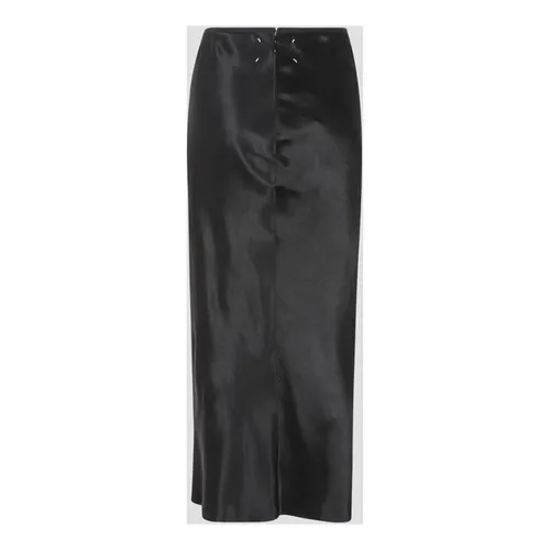 Satin Midi Skirt - Maison Margiela - Modalova