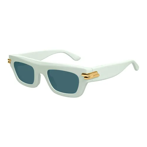Elegant Rectangular White Sunglasses - Bottega Veneta - Modalova