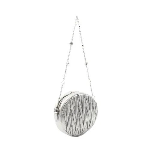 Pre-owned Leather Mini Shoulder Bag - Miu Miu Pre-owned - Modalova