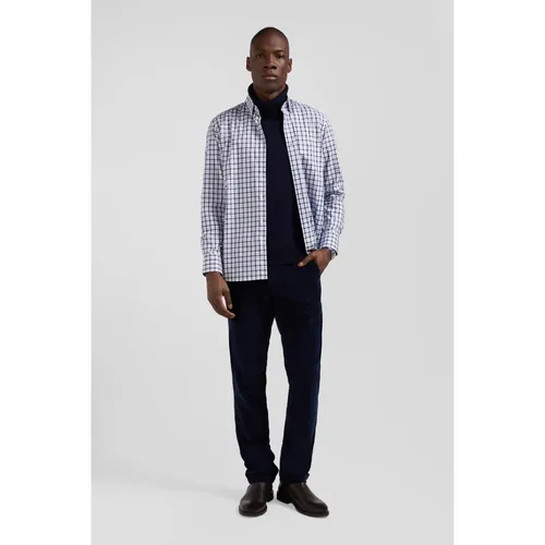 Camicia blu in popeline di cotone - Eden Park - Modalova
