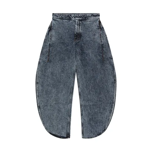 Petal Denim Pants - Alaïa - Modalova