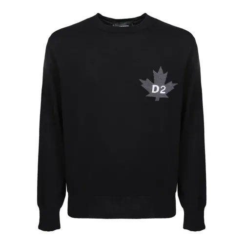 D2 Leaf Crewneck Knit - Dsquared2 - Modalova