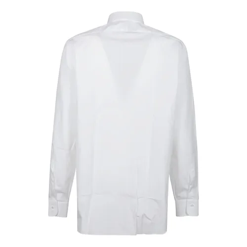 White Neck Shirt - Barba Napoli - Modalova