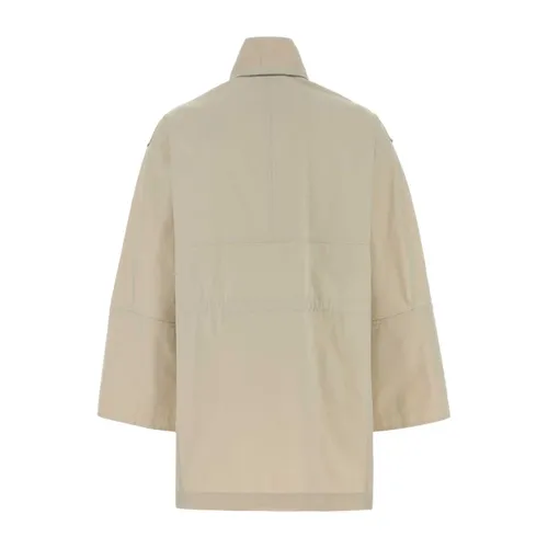 Sand Cotton Blend Jacket - Brunello Cucinelli - Modalova
