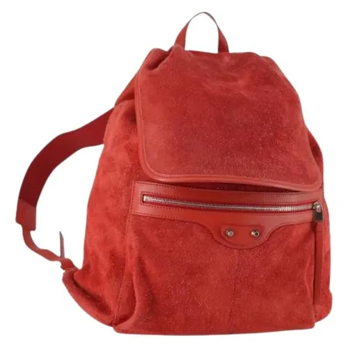 Pre-owned Suede Backpack - Balenciaga Vintage - Modalova