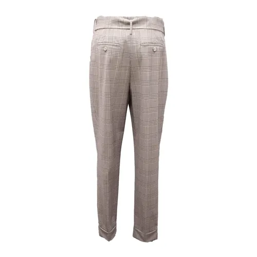 Wool Trousers with Check Pattern - Michael Kors - Modalova