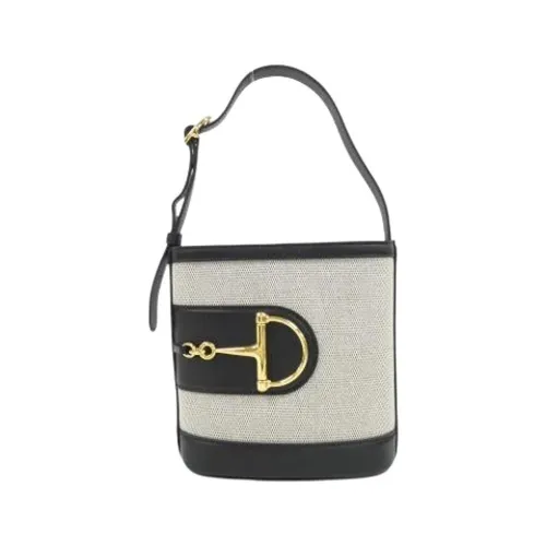 Pre-owned Canvas Bucket Bag - Gucci Vintage - Modalova