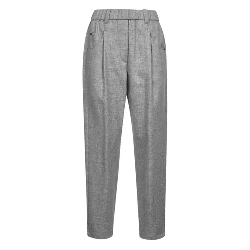 Trousers > Slim-fit Trousers - - Brunello Cucinelli - Modalova