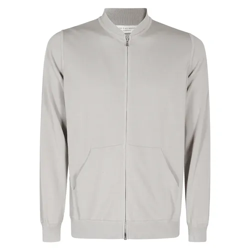 Cotton Zip Bomber Jacket - Filippo De Laurentiis - Modalova