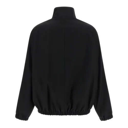 Cotton Zipped Bomber Jacket - Courrèges - Modalova