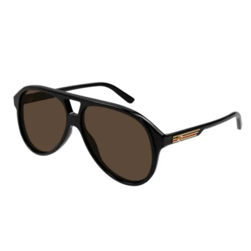 Oversized Aviator Sunglasses - Gucci - Modalova