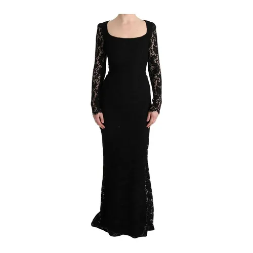 Floral Lace Sheath Dress - Dolce & Gabbana - Modalova