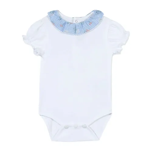 White Peter Pan Collar Top - Tartine et Chocolat - Modalova