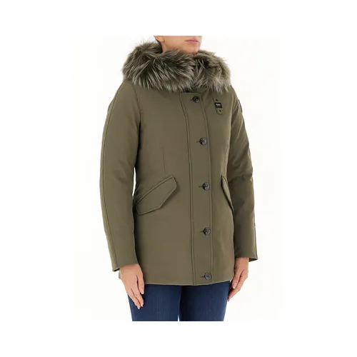 Hooded Jacket with Array Design - Blauer - Modalova