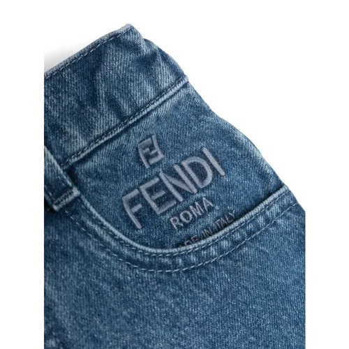 Washed Denim Jeans - Fendi - Modalova