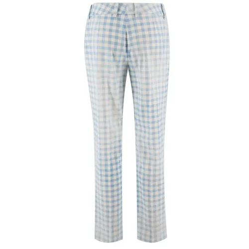 Gingham Cigarette Trousers - Ermanno Scervino - Modalova