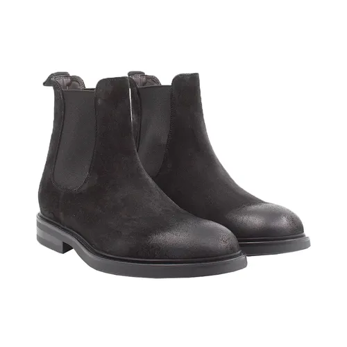 Black Suede Leather Chelsea Boots - Green George - Modalova