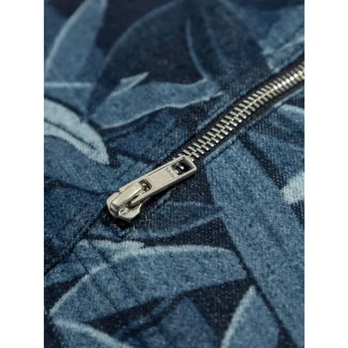 Indigo Blue Zip-Front Jacket - Kenzo - Modalova