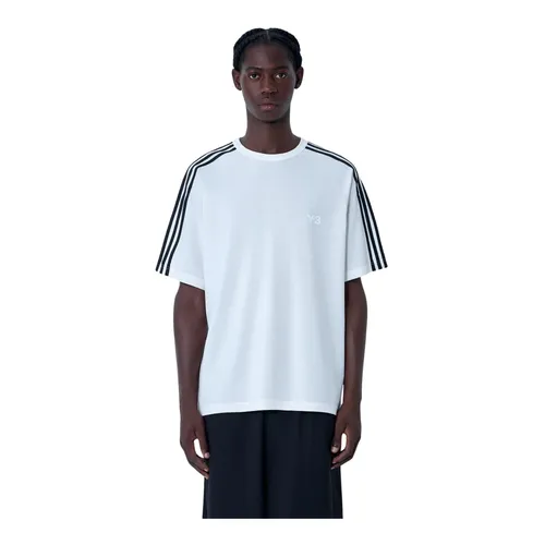 Striped Logo Motif Tee - Y-3 - Modalova