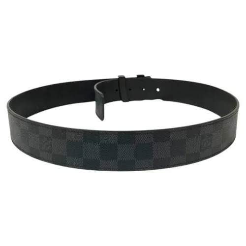Pre-owned Damier Graphite Belt - Louis Vuitton Vintage - Modalova
