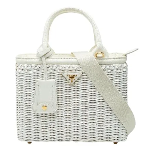 Pre-owned Canapa Wicker Canvas 2way Bag - Prada Vintage - Modalova