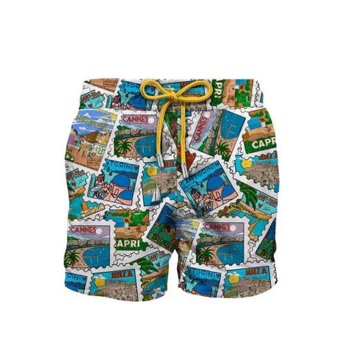 Sea Clothing with Postcard Pattern - MC2 Saint Barth - Modalova