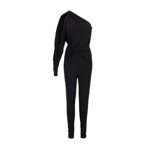 Black One Shoulder Jumpsuit - Saint Laurent - Modalova
