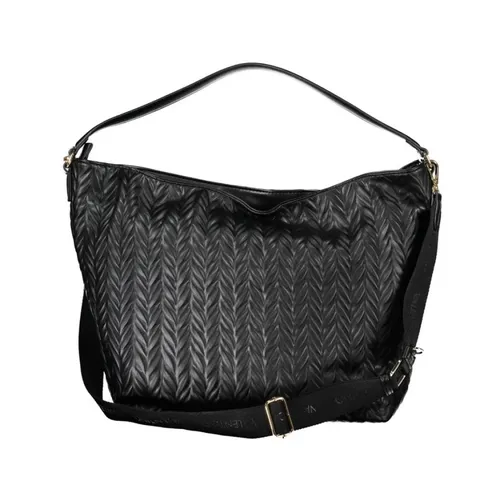 Black Polyethylene Handbag with Adjustable Strap - Valentino by Mario Valentino - Modalova