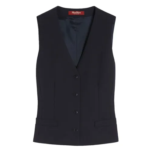 Wool Crepe Gilet - Max Mara Studio - Modalova