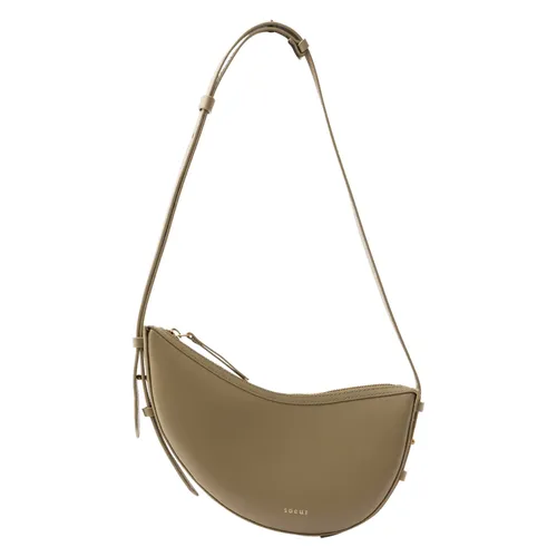 Mini Light Grey Leather Bag - Soeur - Modalova