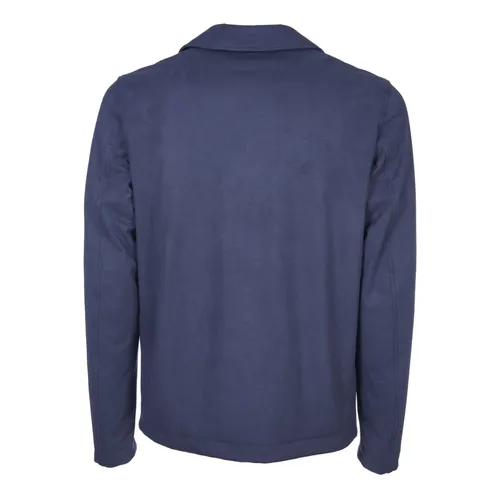 Avion Blue Jacket with Snap Button - Herno - Modalova