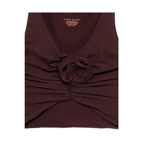 Gathered Front V-neck Top - Magda Butrym - Modalova
