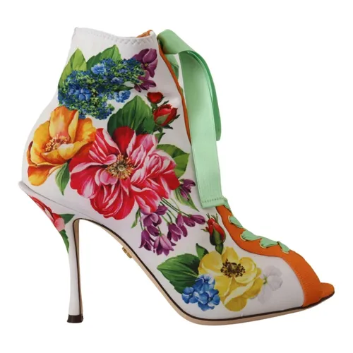 Open Toe Jersey Boots - Dolce & Gabbana - Modalova