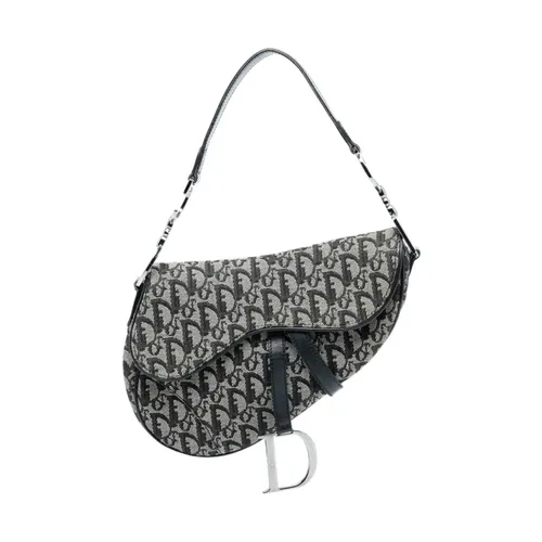 Pre-owned Patterned Saddle Bag - Dior Vintage - Modalova